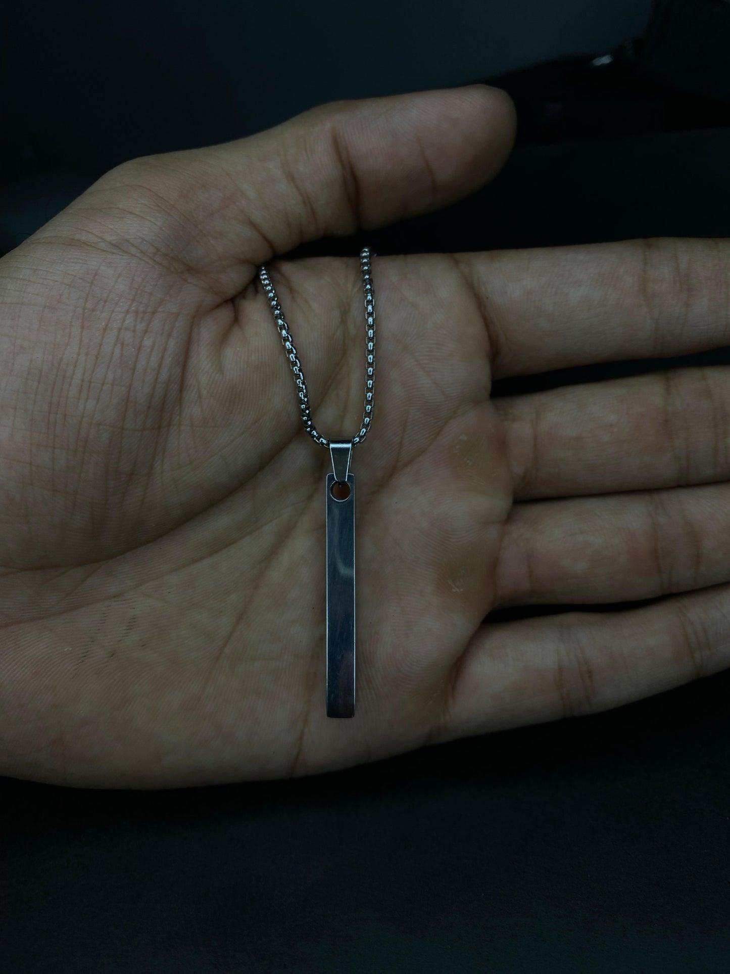 Minimalist Bar Pendant (SILVER COLOR)