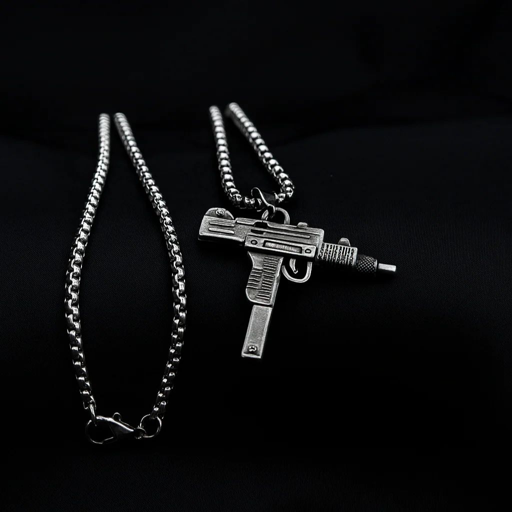 Steel Uzi Pendant