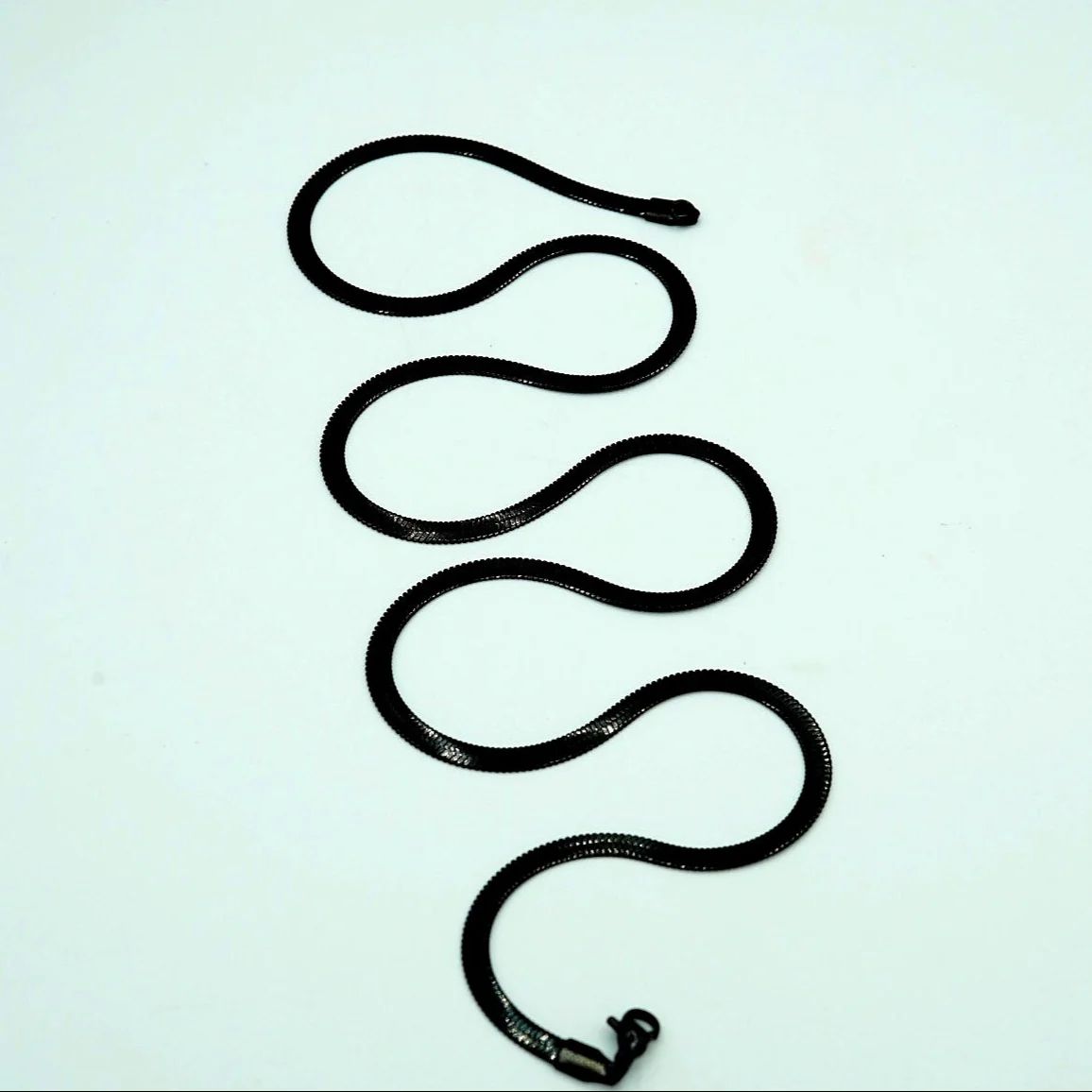 Midnight Black Snake Chain