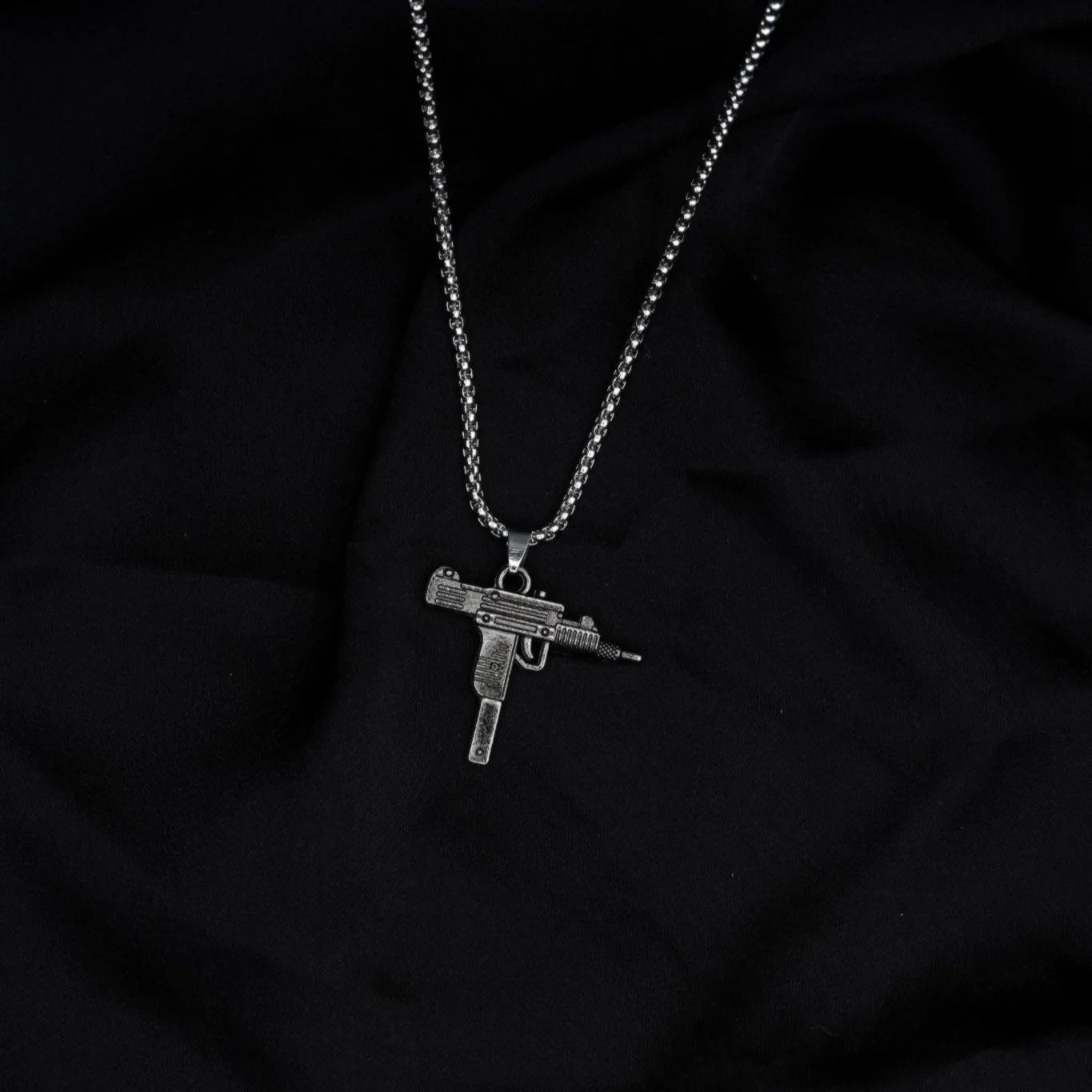 Steel Uzi Pendant