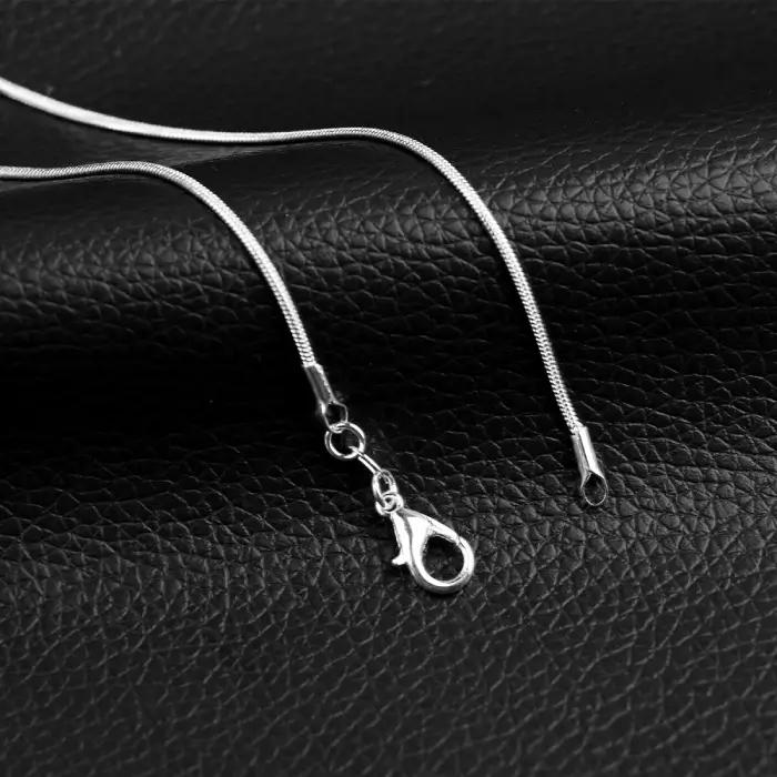 1mm Sleek Silver Round Snake Chain