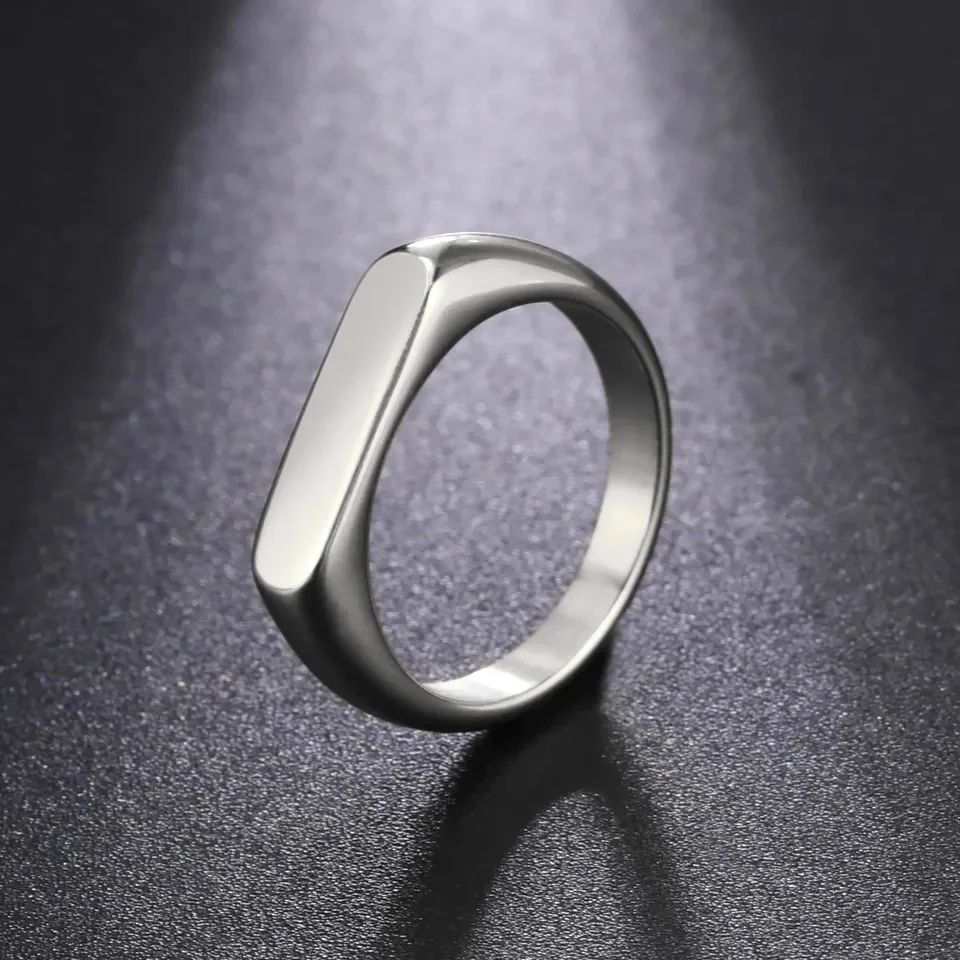 Minimal Italian Silver Ring