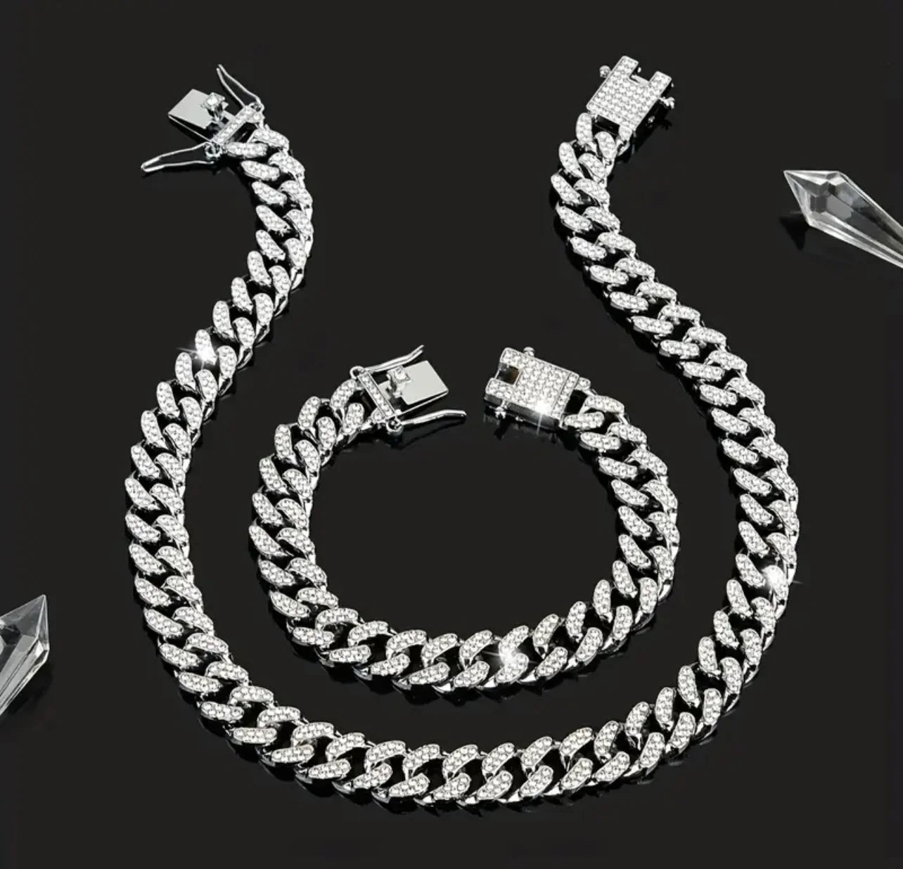 ICONIC CUBAN CHAIN AND BRACELET