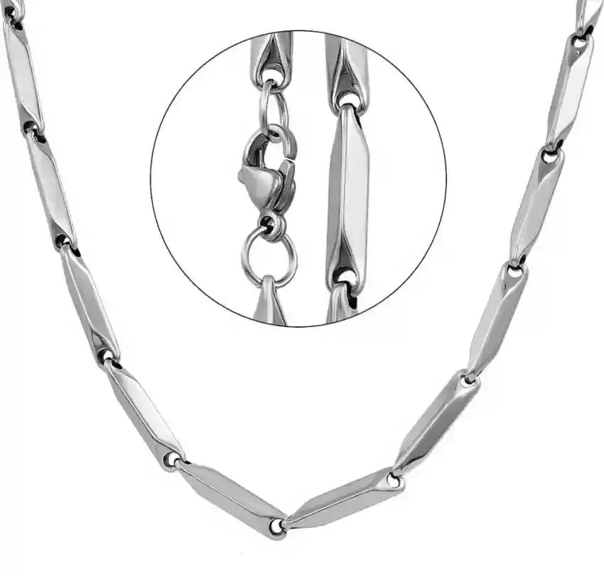 Stainless Steel Silver Rice Chain