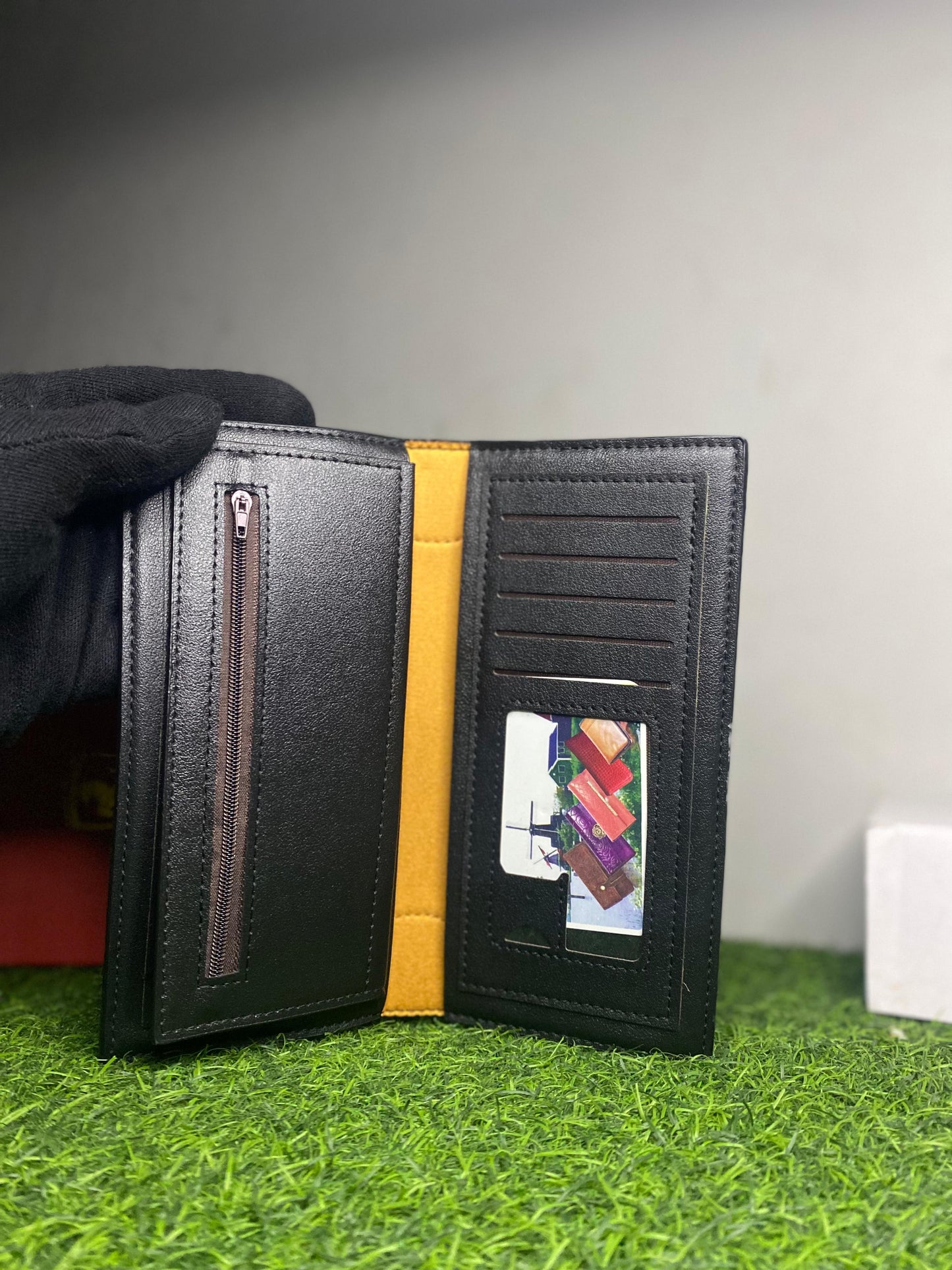 Men's Long Leather Wallet-Embossed Pattern | Classic Bifold/Trifold(Premium Edition)