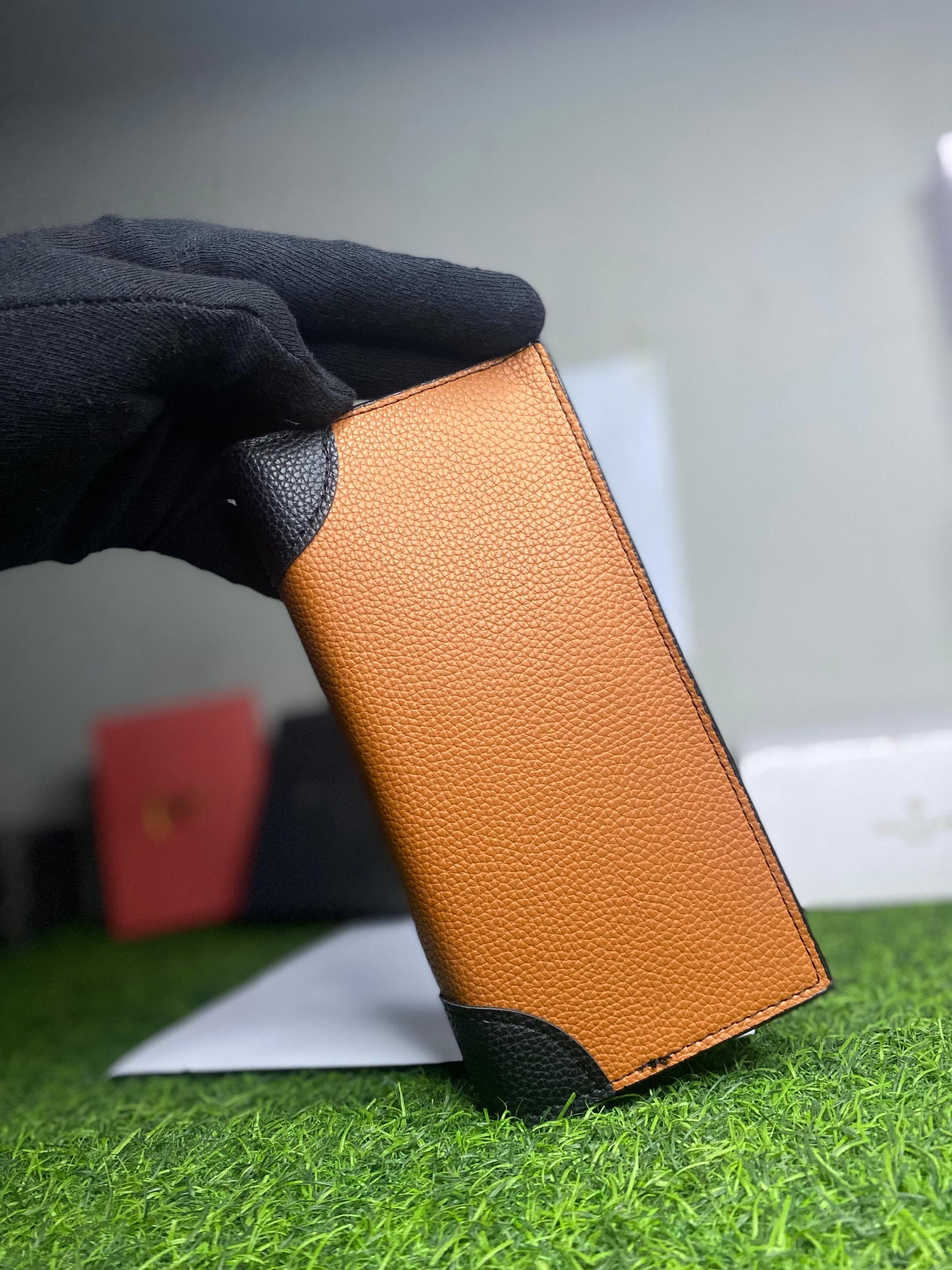 Men's Long Leather Wallet-Embossed Pattern | Classic Bifold/Trifold(Premium Edition)