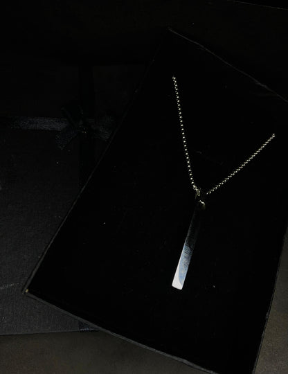 Minimalist Bar Pendant (SILVER COLOR)