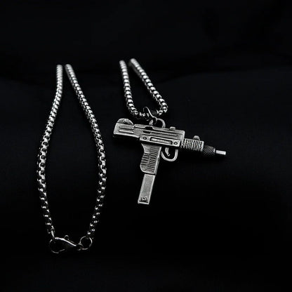 Steel Uzi Pendant