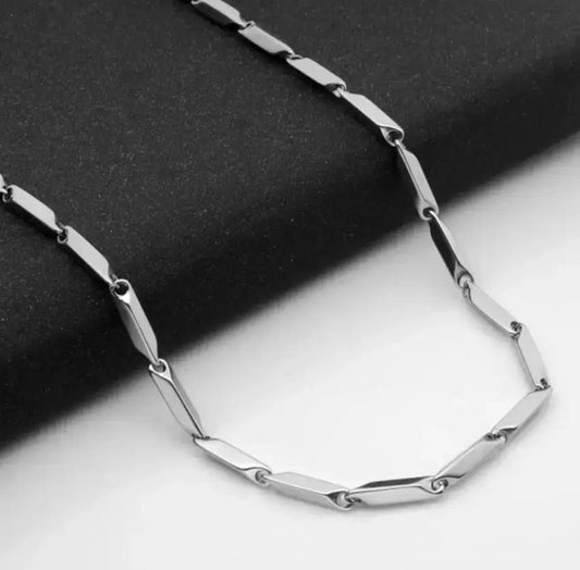 Stainless Steel Silver Rice Chain