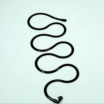 Midnight Black Snake Chain