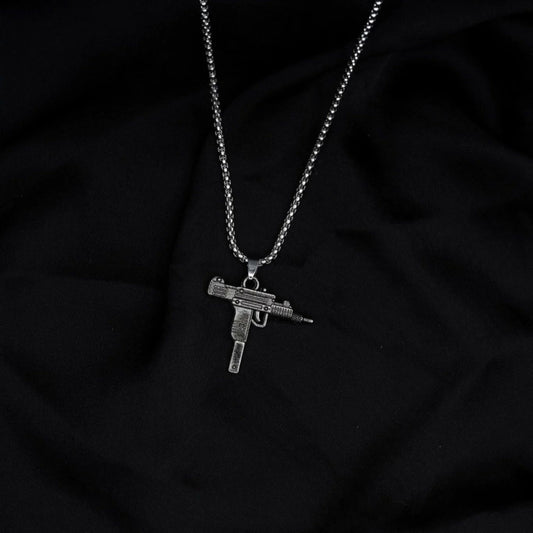 Steel Uzi Pendant