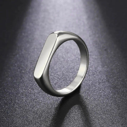 Minimal Italian Silver Ring