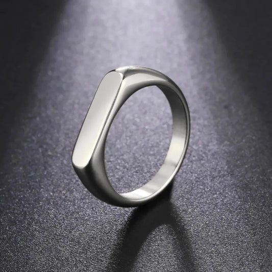 Minimal Italian Silver Ring