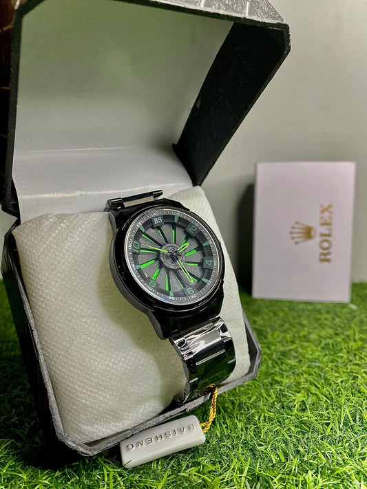 ROTATING WHEEL RIM WATCH