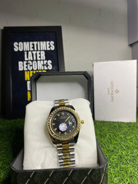 ROLEX OYSTER PERPETUAL DATE JUST BLACK SCREEN