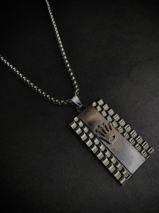 Royal Crown Stainless Steel Pendant
